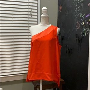 One shoulder banana republic dressy shirt